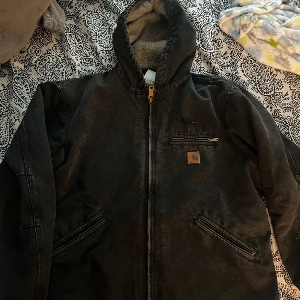 Carhartt Charcoal Hooded Jacket